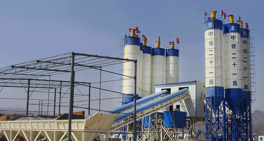 Belt Conveyor type Concrete Batching Plant